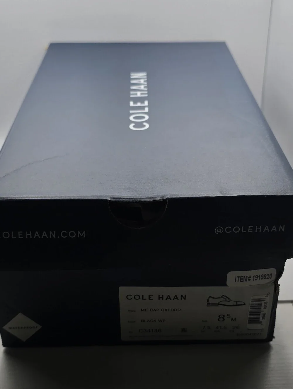 Cole Haan Men's Modern Classics Cap Toe Oxfords C34136 Black Wp